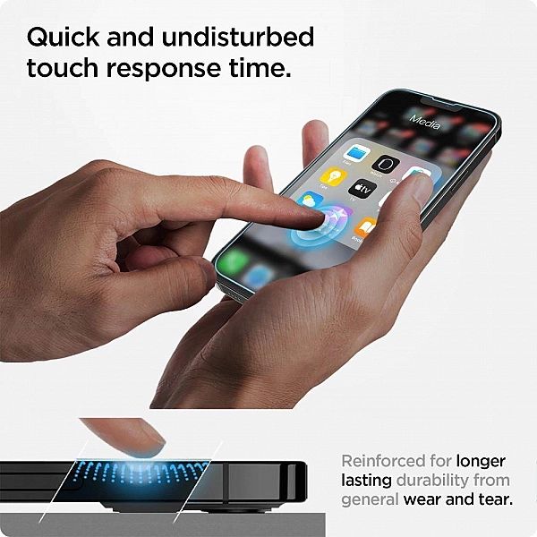 Szkło hartowane Spigen Glas.tR EZ Fit na iPhone 13 / 13 Pro / 14