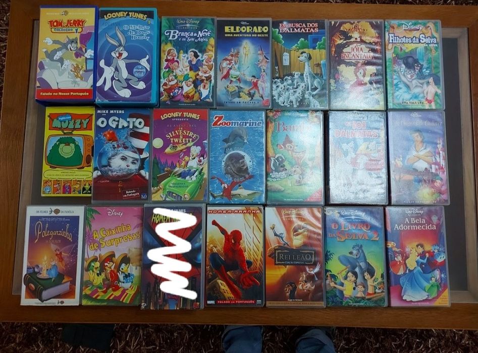 48 Cassetes VHS Filmes Infantis