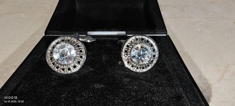 Запонки Swarovski для рукава рубашки