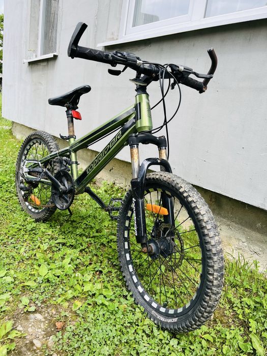 Спортивний велосипед алюмінієвий 20 дюймів "680" хакі TopRider