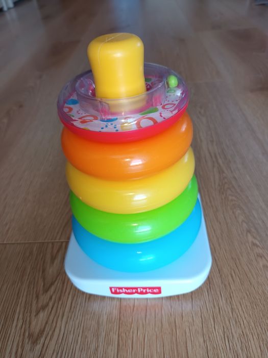 Zabawka Fisher Price kółka na patyku