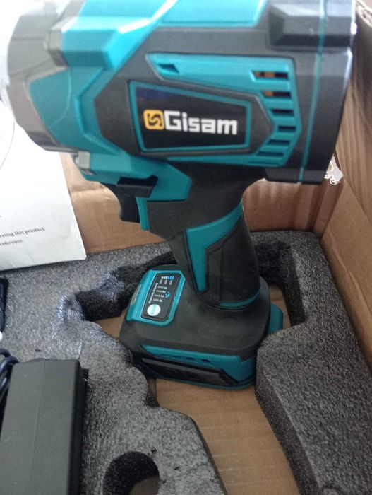 Chave de Impacto GISAM KL-500 Brushless – 2 Baterias + Carregador