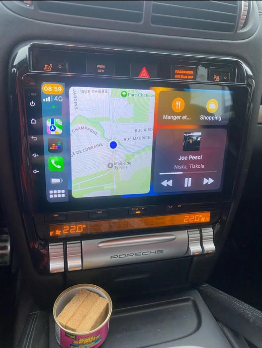 Rádio Android 14  com GPS Porsche Cayenne 03-10 (Artigo Novo)