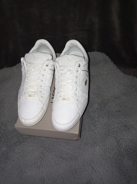 Buty Lacoste Chaymon rozmiar 43 białe złote skóra Nowe super skórzane