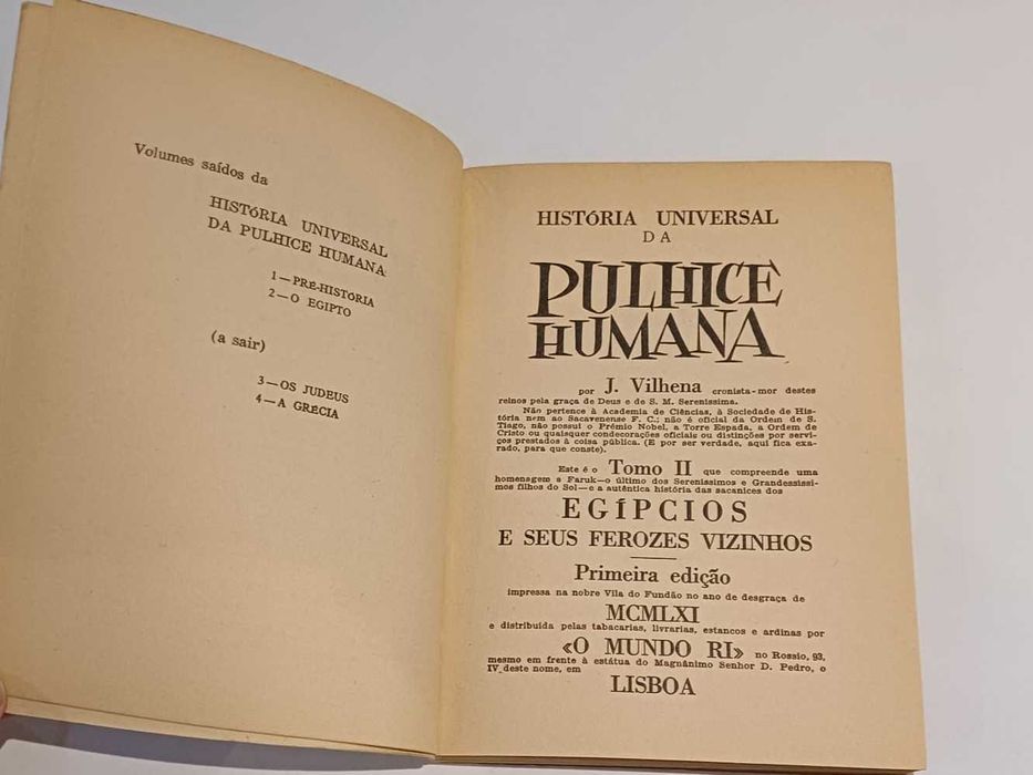 História Universal da Pulhice Humana - nº 2 - O Egipto, José Vilhena