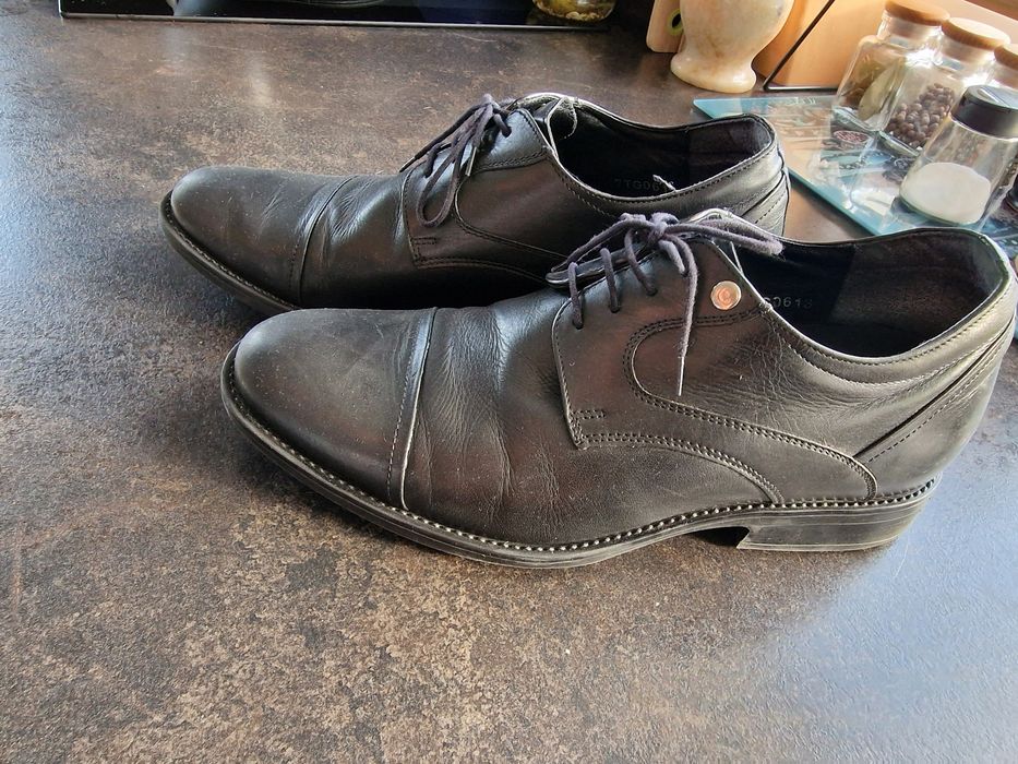 Buty SKÓRA NATURALNA podwyższające włoskie