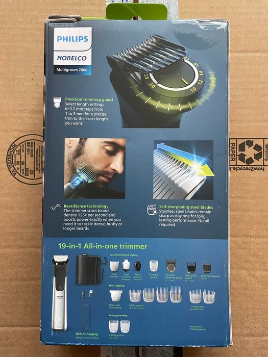 Металевий тример Philips Norelco Multigroom 7000 MG7910/49 (19-in-1) | NEW