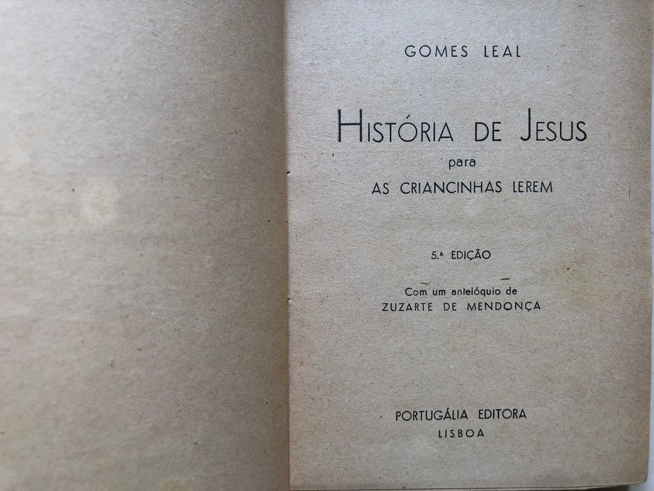 História de Jesus para as Criancinhas lerem - Gomes Leal