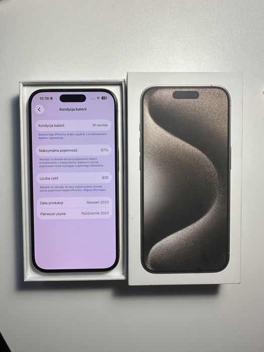 Iphone 15 PRO 256 GB Titanium