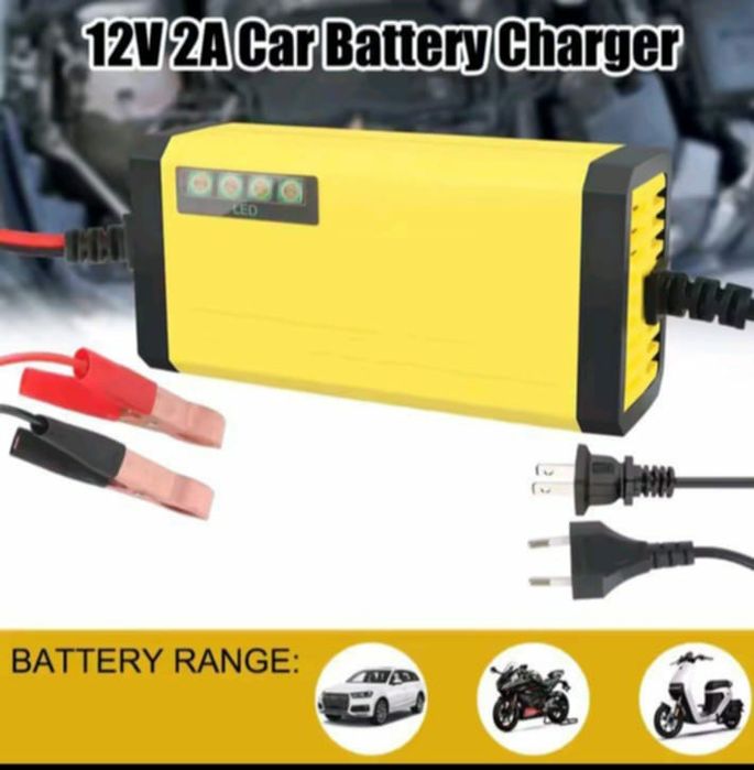 Carregador de bateria de carro 12v 2a,