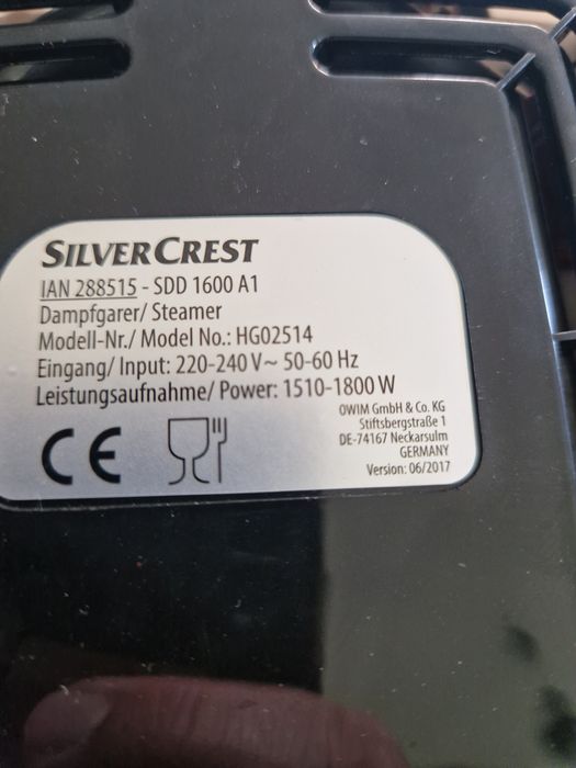 Parowar SilverCrest