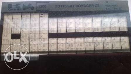 micro-ficha para mota kawasaki voyager XII 1200