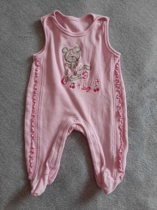 Śpioszki dla dziewczynki 0-3 m-ca 5szt.