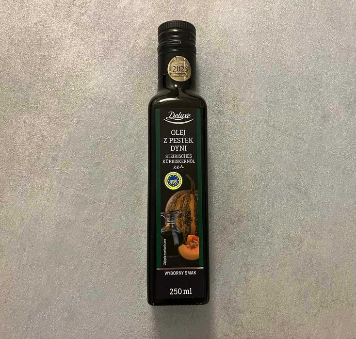 Styryjski Olej z Pestek Dyni z Pierwszego Tłoczenia Oliwa Deluxe 250ml