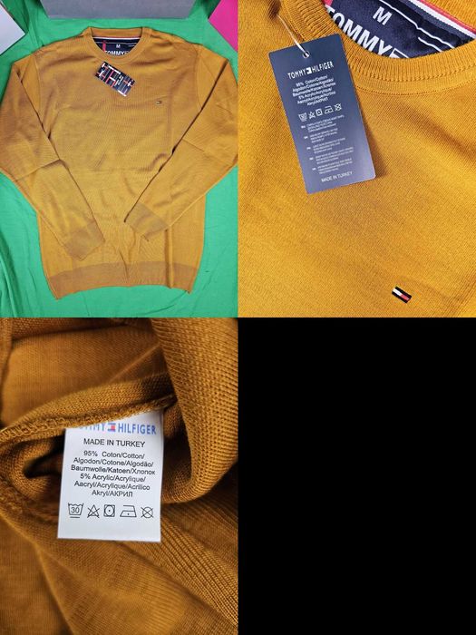 Sweter męski Hugo Boss z dzianiny z malym logo tommy swetry HB
