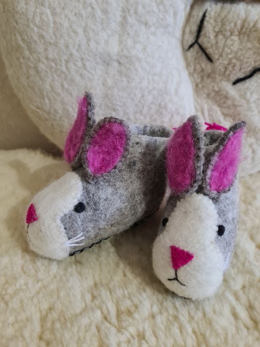 Пинетки, тапочки, угги, сапожки. Войлок натуральный. Стопа 10 см .