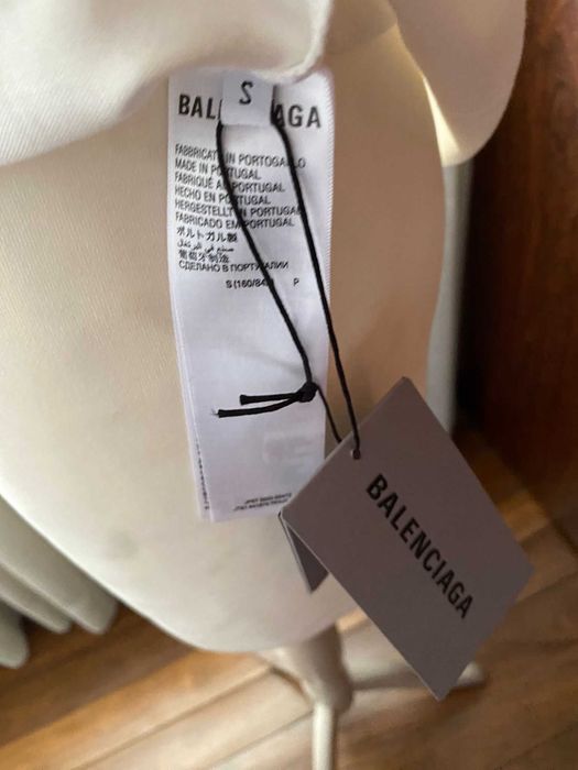 T Shirt Balenciaga Logo White