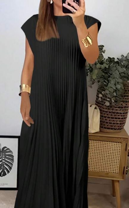 Vestido comprido  elegante Preto T M