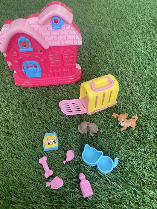 Barbie dog Pets Casa, transportadora, cao e gata com acessorios