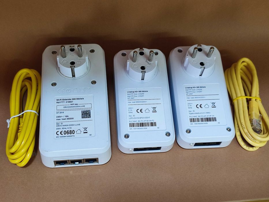 Kit 3x Devolo dLAN 500+ Wi-Fi Powerline Repetidor