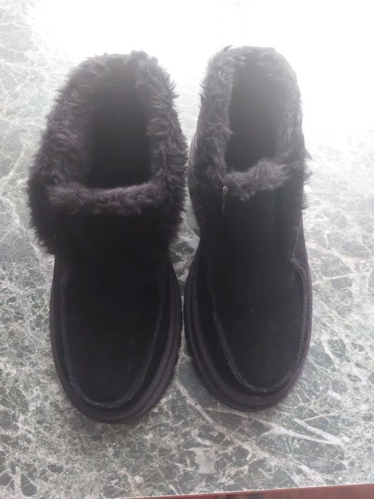 Зимние замшевые ботиночки