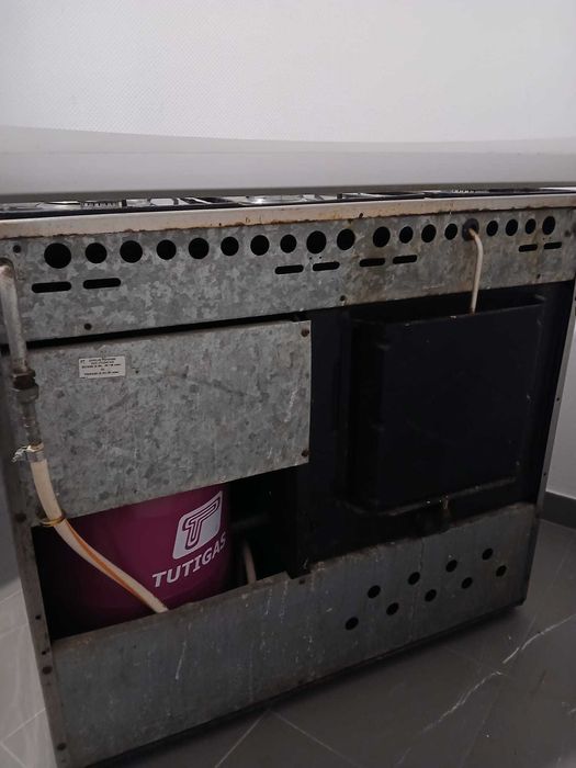 Fogão a gás Singer 5 bocas + forno duplo — funciona bem / usado