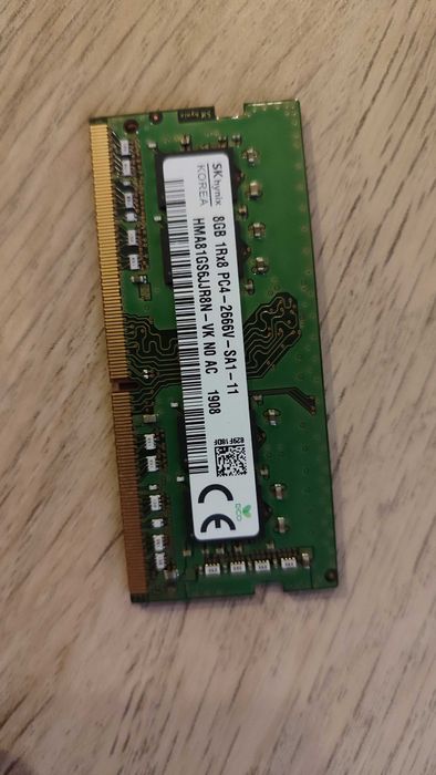 Memória portátil Sk Hynix DDR4 SO DIMM 8GB 2666 MHz
