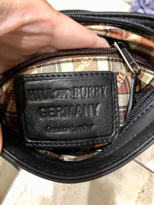 Hillburry шкіряна сумка Hill Burry планшет мессенджер кожаная сумка