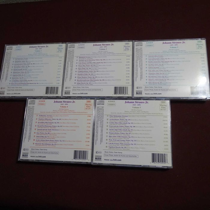 Johann Strauss Jr.-Colecção de 10 CDs