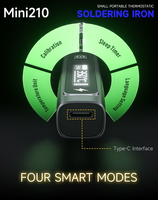 Mechanic Mini 210 смарт паяльник 40W