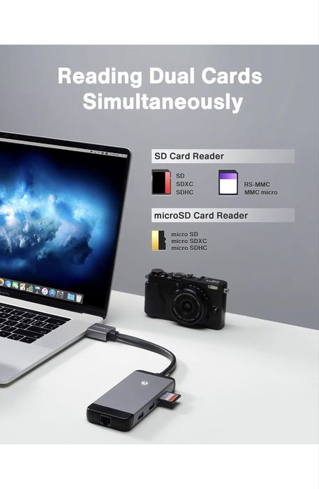 IVANKY USB C Hub MacBook Pro, 9 in 2 Dual USB C Dock