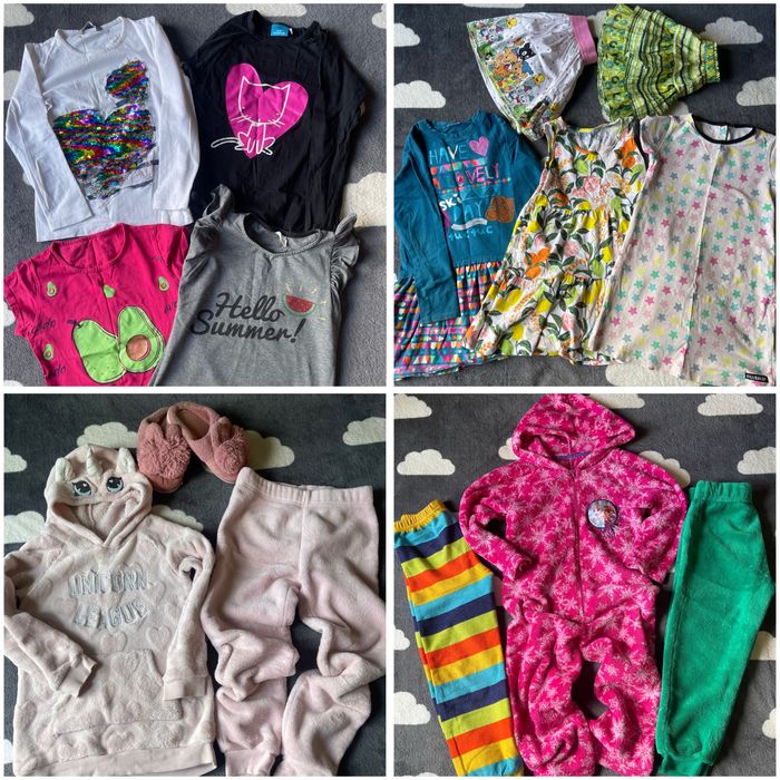 Пакет речей на дівчинку 5-6 років + 6 пар взуття.