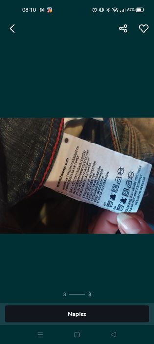 Mom jeans Tommy Hilfiger denim jeansy spodnie rurki Tommiego