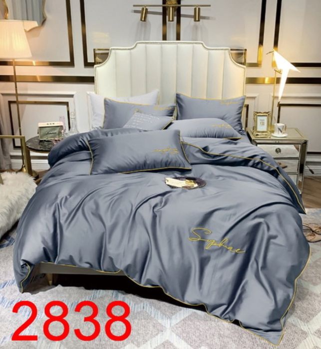 Pościel 200x220 Premium Luksusowa Satyna Haft