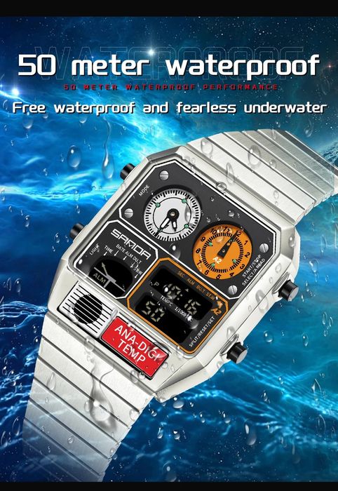 ‼️ ЗНИЖКА 55% ‼️ Sanda 3192 часы  Citizen Ana Digi Temp годинник