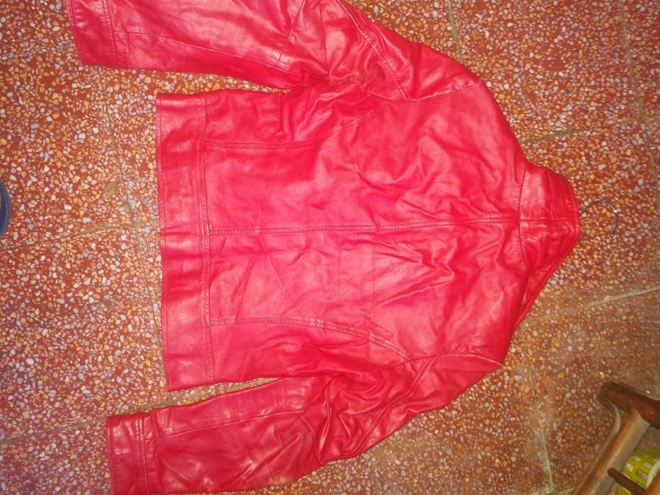 2 casacos em pele Salsa e Pure leather tamanho S