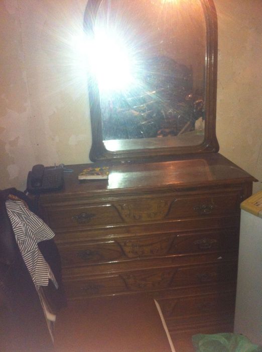 Conjunto móveis para quarto madeira castanho