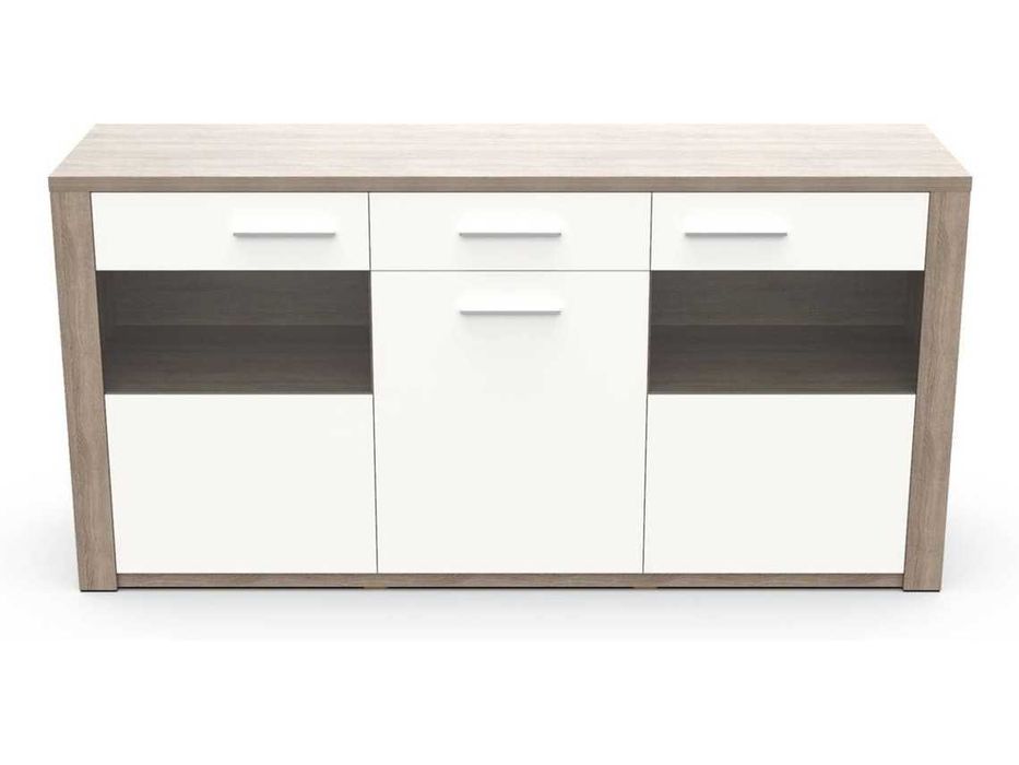 Consola LOURINI Paris Cinzento e Branco