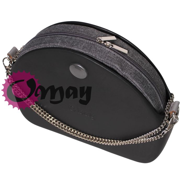 Szary organizer do OBAG MOON LIGHT len 2 kieszenie wkład OMAY