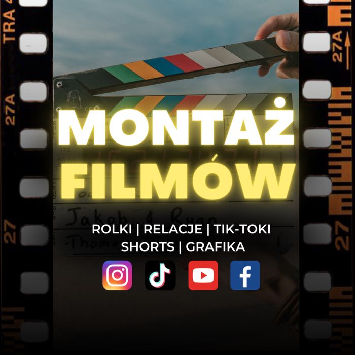 Montaż filmów | Nagrania| Fotografia | Social Media - Rolki, Tiktok