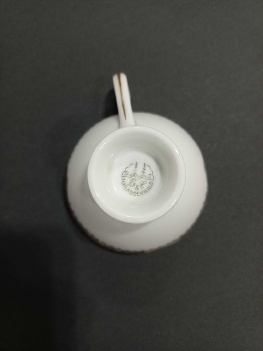 Porcelanowa mała filiżanka ze spodkiem SCHLAGGENWALD