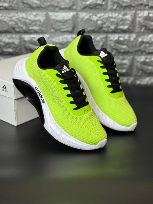 ADIDAS Ярко зеленые мужские кроссовки сетка 40-45