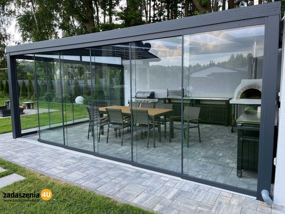 Zadaszenie tarasów, pergole, ogród zimowy, zabudowy szklane | WR