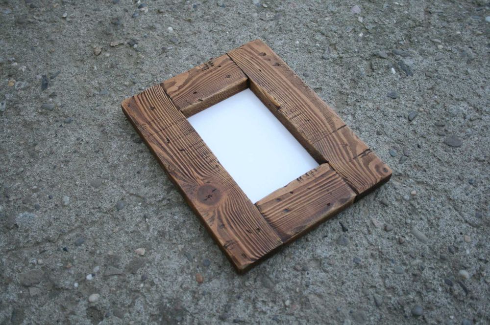 rustykalne ramki na zdjęcia 10x15 cm 3 szt drewniana galeria ścienna