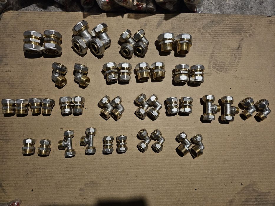 Złączki PEX skręcane 16-32 kolano trójnik mufa redukcja