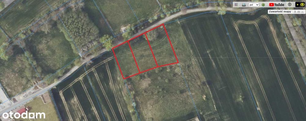 0%prow. Działka budowlana 1153 m² Mściwojów - Widok 2