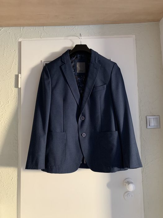 Marynarka męska letnia M/L S.Olivier Premium granatowa