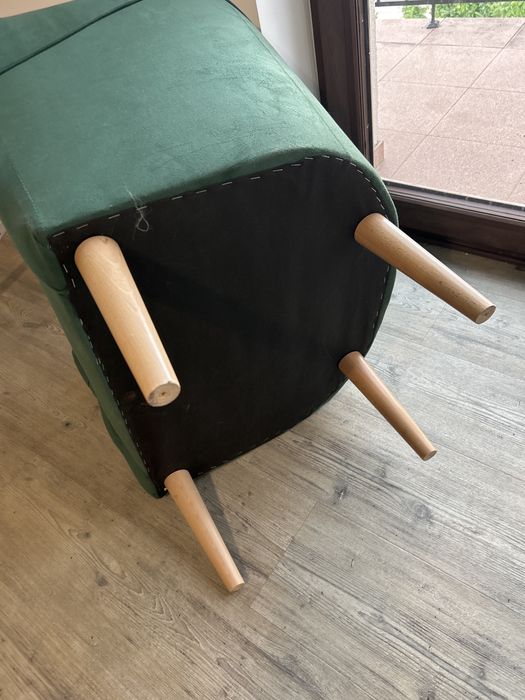 fotel zielony dobry stan