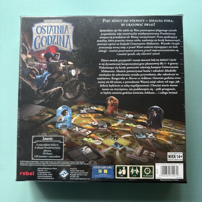 Horror w Arkham: Ostatnia godzina gra planszowa kooperacyjna