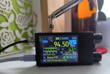 Радіоприймач TEF6686 Mini DSP, сенсорний екран, всі діапазони, RDS